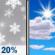 Saturday: Slight Chance Snow then Mostly Sunny